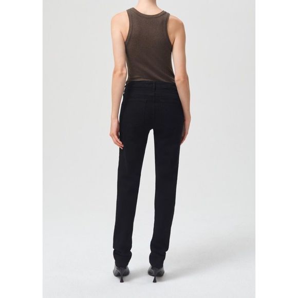 Agolde Devon Low Rise Stacked Stovepipe Jeans Size 27 - Picture 4 of 10